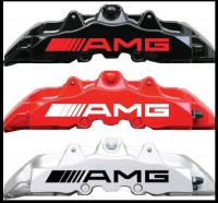 8 Stück AMG Bremssattel Aufkleber Sticker Mercedes Benz von 16cm x 1,6cm