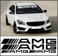 AMG Packet  Aufkleber Mercedes-Benz Mercedes 115cm x 11,2cm x 2 Stück, 50cm x 4,9cm x 2 Stück XL