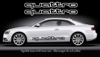Quattro 2 Stück Aufkleber Sticker (P-III) Audi Quattro A1 A2 A3 A4 A5 A6 A7 A8 R8 S4 RS4 S3 RS3 S5 S8 S6 RS6 Q7 Q5 Q3